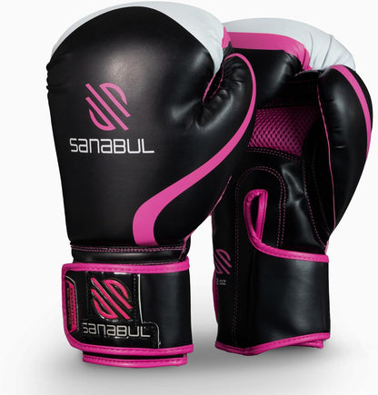 Essential Gel Boxing Gloves for Men & Women, Kickboxing MMA, Muay Thai Gloves and Heavy Bag Training Punching & Sparring