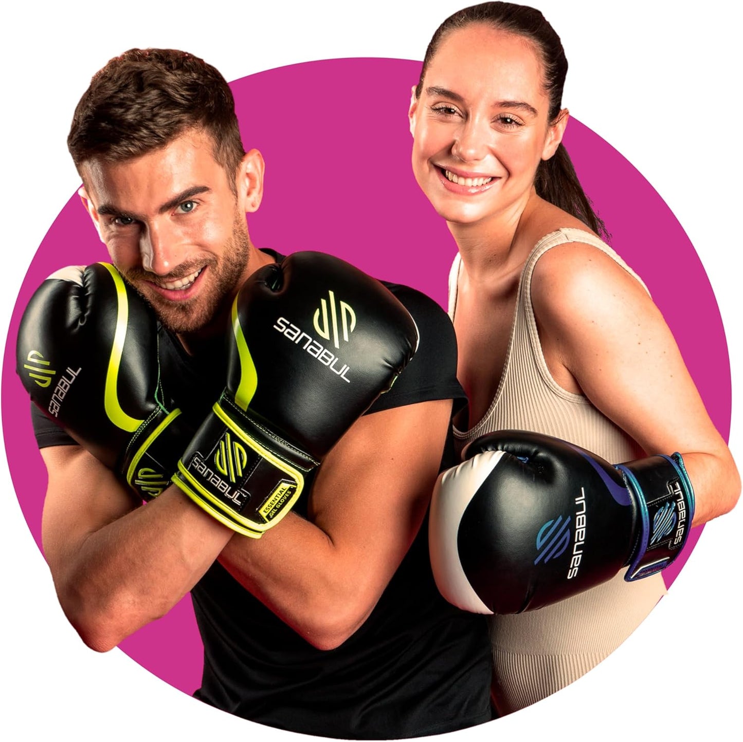 Essential Gel Boxing Gloves for Men & Women, Kickboxing MMA, Muay Thai Gloves and Heavy Bag Training Punching & Sparring